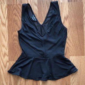 Bebe peplum top xxs